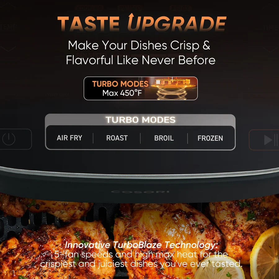 Cosori TurboBlaze™ 6.0-Quart Air Fryer - Dark Gray